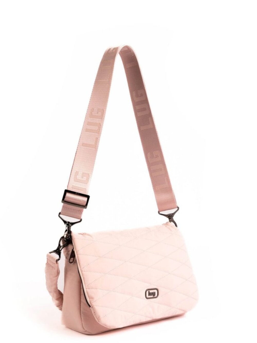 LUG - Bina CloudGo Foldover Crossbody Bag in Pinky Promise - Picture 2 of 8